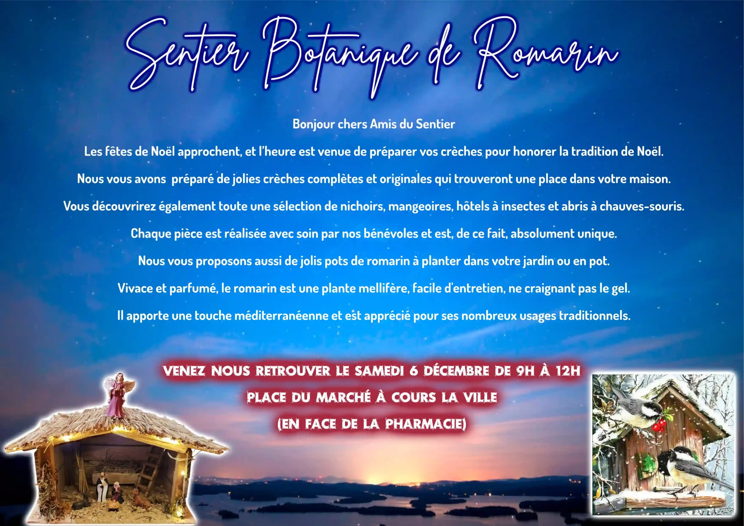 EXPO-VENTE sur le marché de Cours-la-Ville 06-12-2025